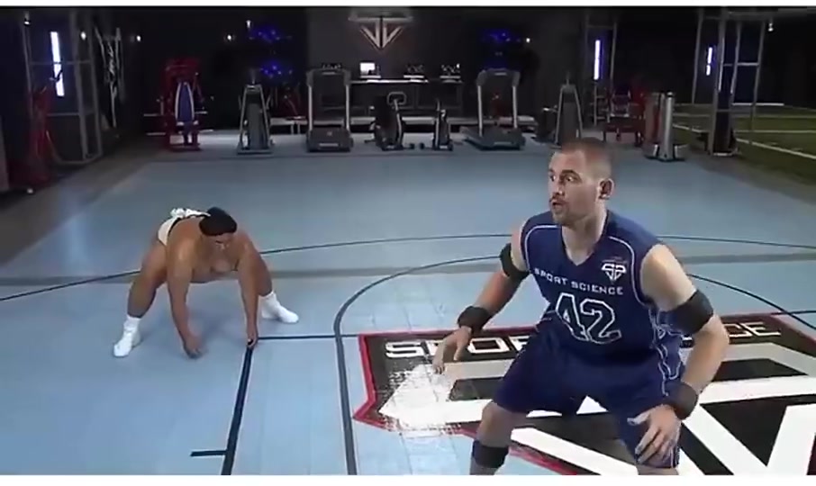 巔峰樂福的下盤力量有多猛對抗350磅相撲選手不落下風(fēng)