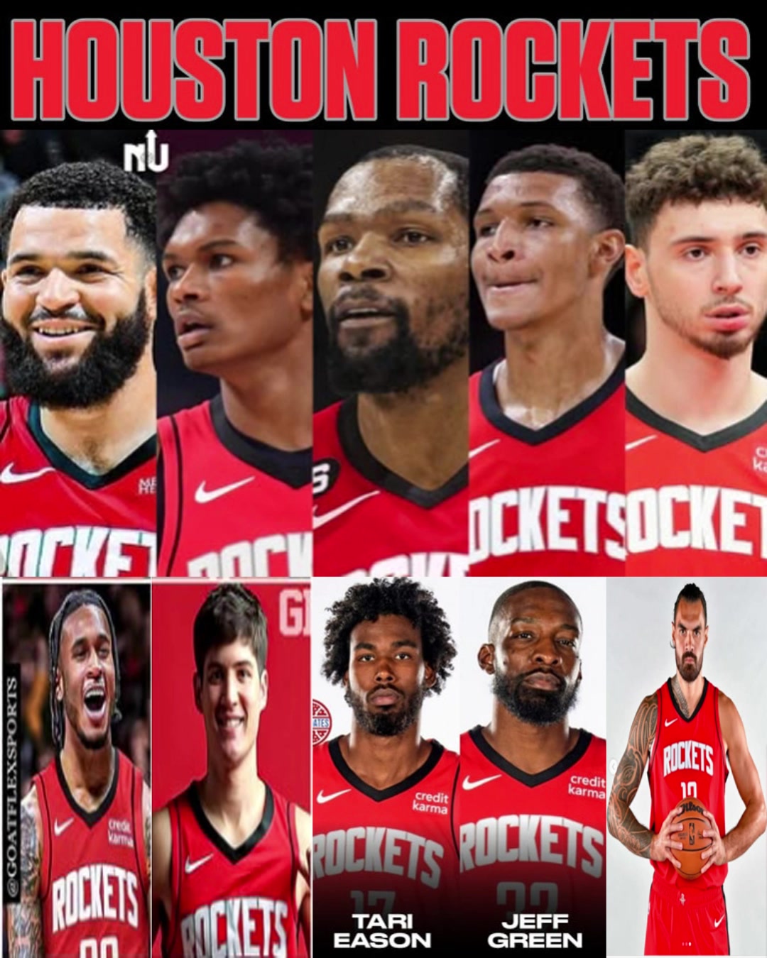 新賽季火箭的首發(fā)替補這陣容能否打過雷霆沖出西部呢