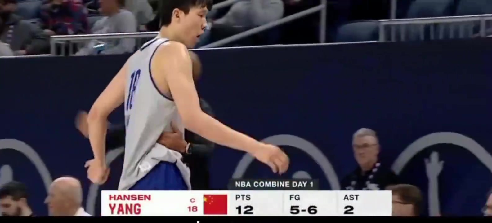 這場打開老美認知楊瀚森聯(lián)合試訓首秀驚艷7中5得12分