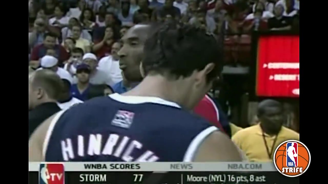 07年美國男籃隊內(nèi)訓(xùn)練賽科比主防詹姆斯還執(zhí)行最后一投