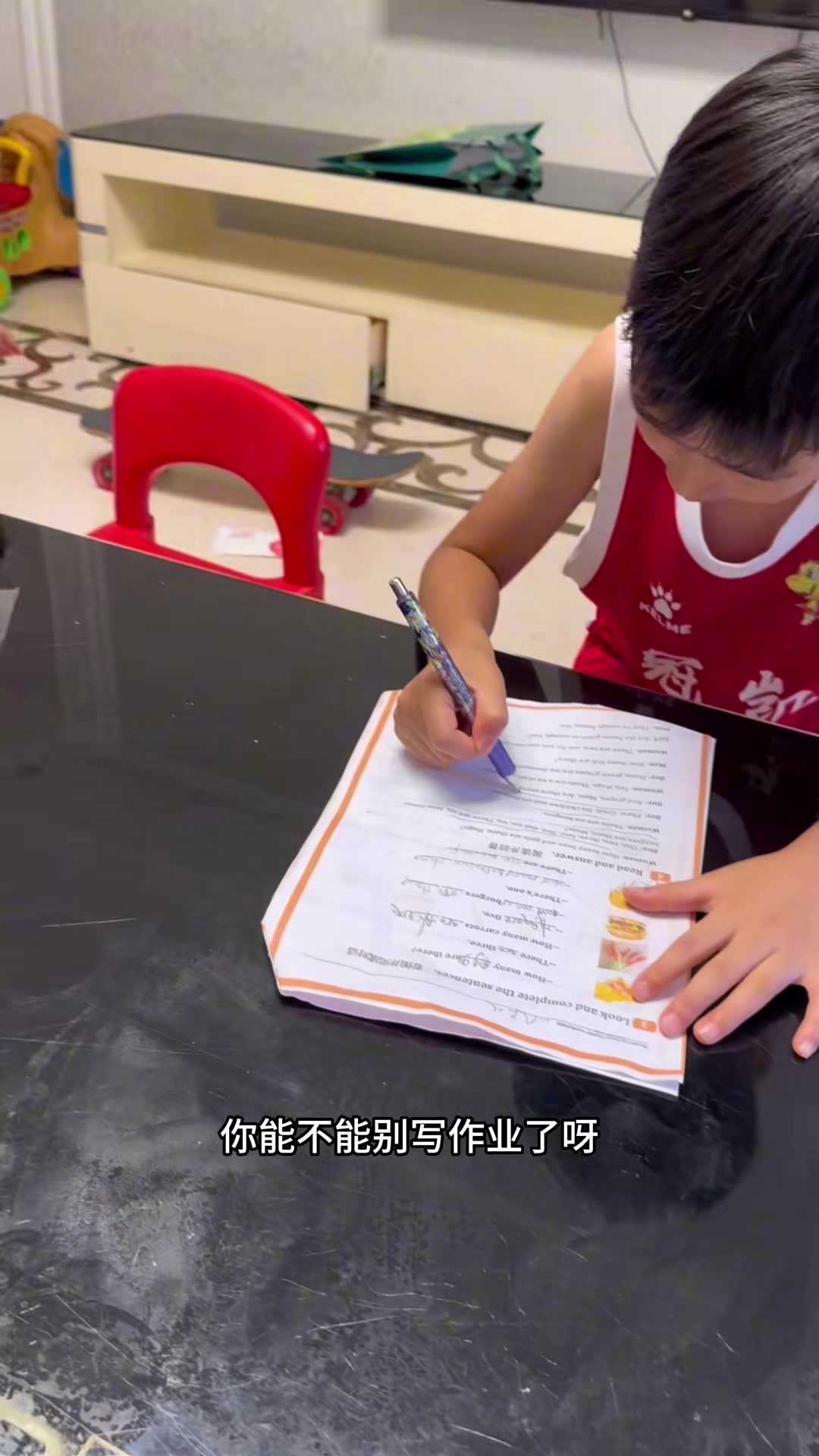 很有志氣周琦兒子我爸可是周琦我要是不會(huì)打球多丟人啊