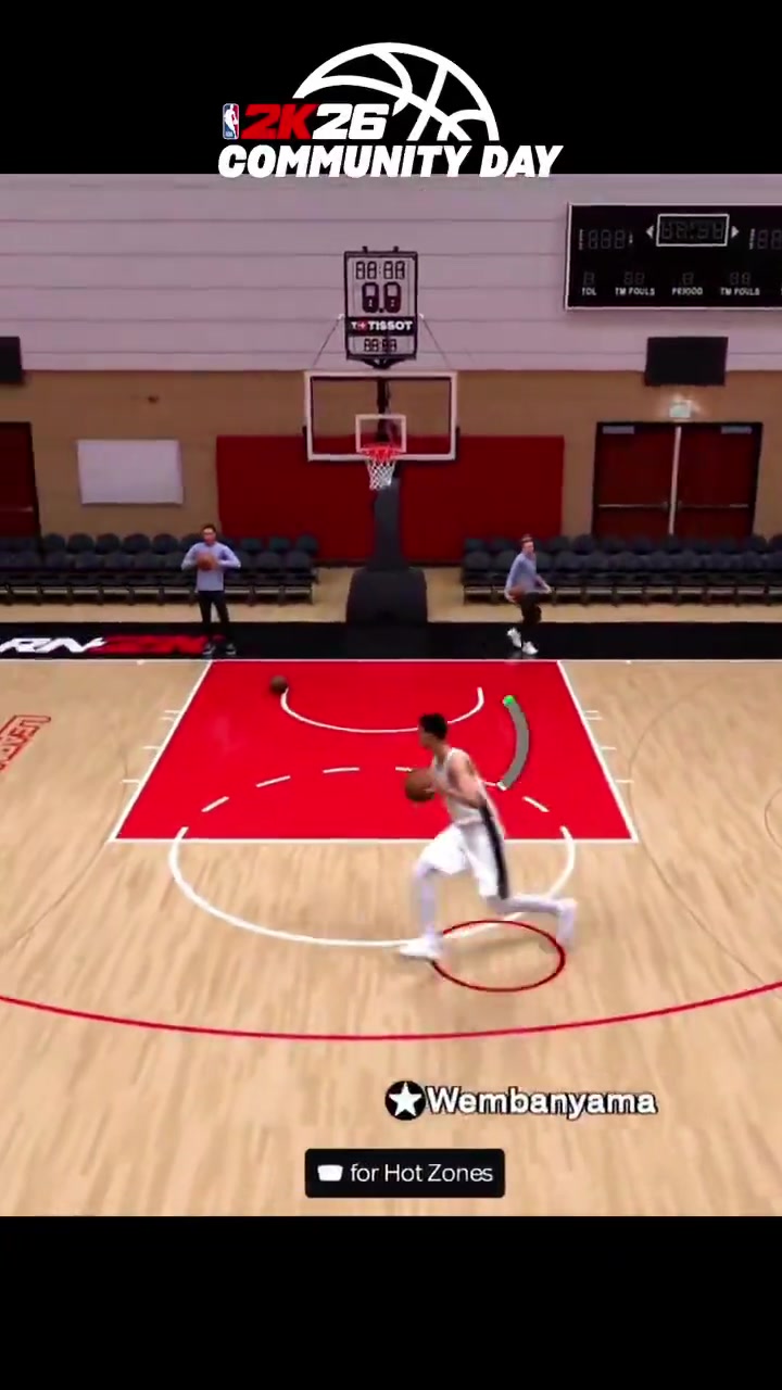 NBA 2K26里文班亞馬這夸張的背身投籃這讓人怎么防