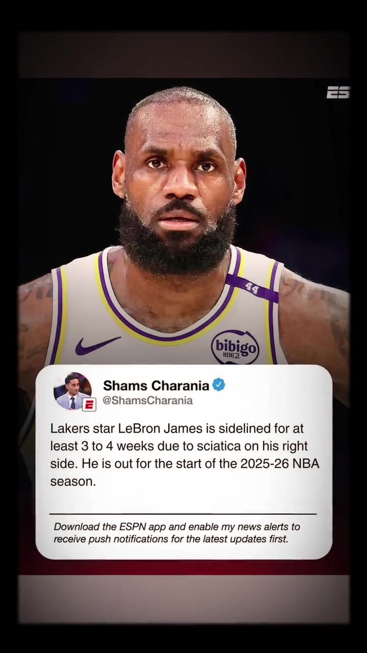 詹姆斯坐骨神經(jīng)痛將缺席3-4周22場揭幕戰(zhàn)全勤神話終結(jié)