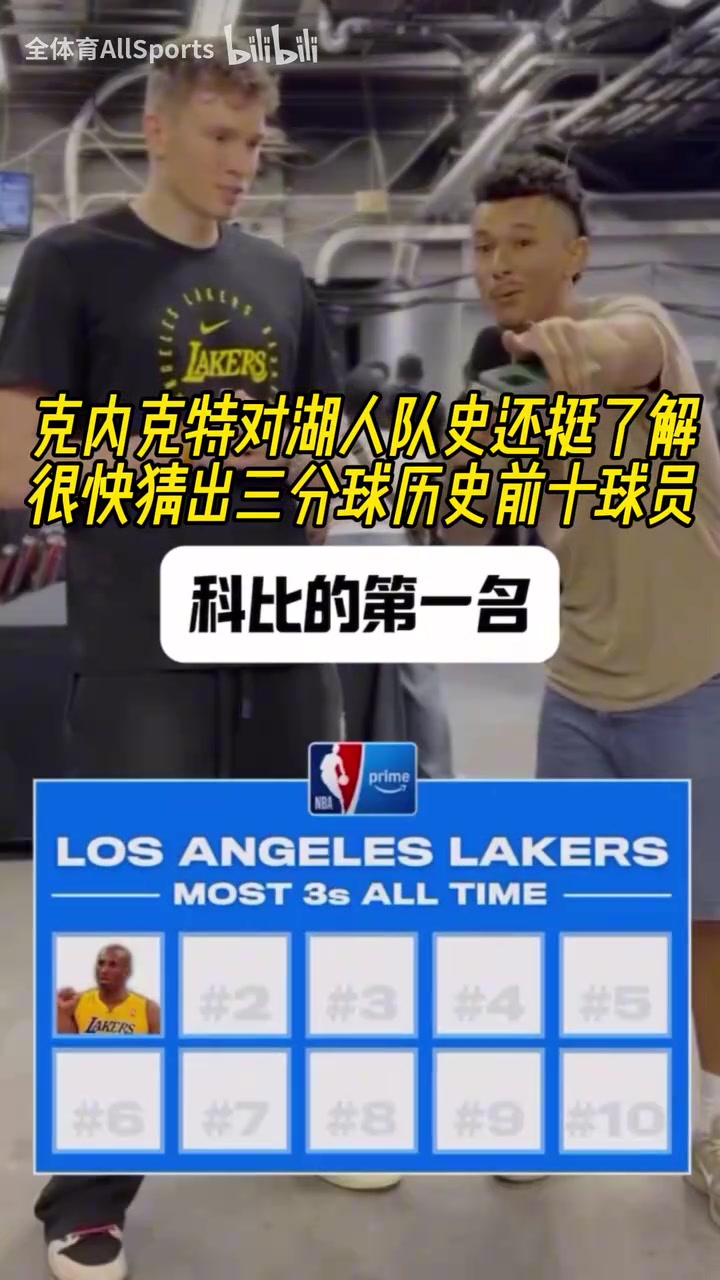 還挺了解隊(duì)史采訪克內(nèi)克特三分球隊(duì)史前十球員