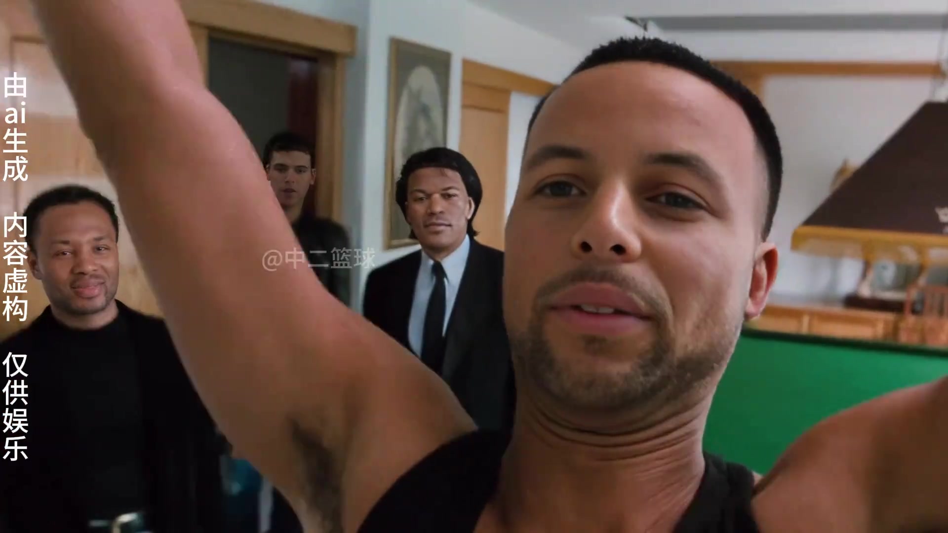 網(wǎng)友用AI惡搞庫里楊瀚森這古惑仔看得毫無違和感