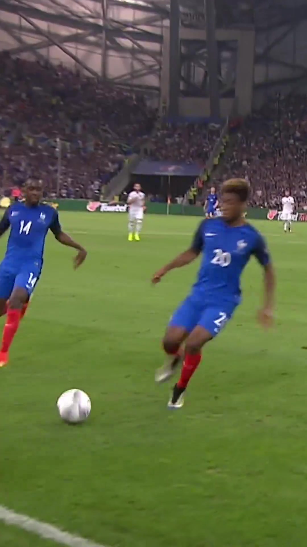 帥炸科曼在法國隊這過人什么水平