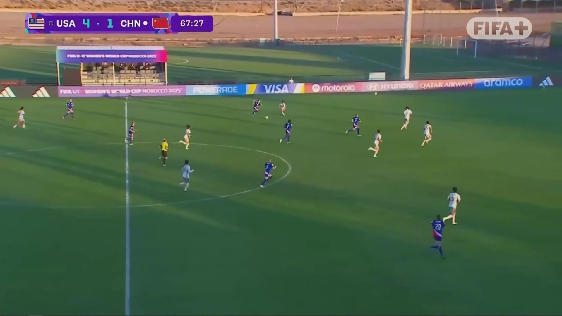 毫無(wú)還手之力馬爾瑟姆單刀破門(mén)達(dá)雙響U17美國(guó)女足5-1中國(guó)女足