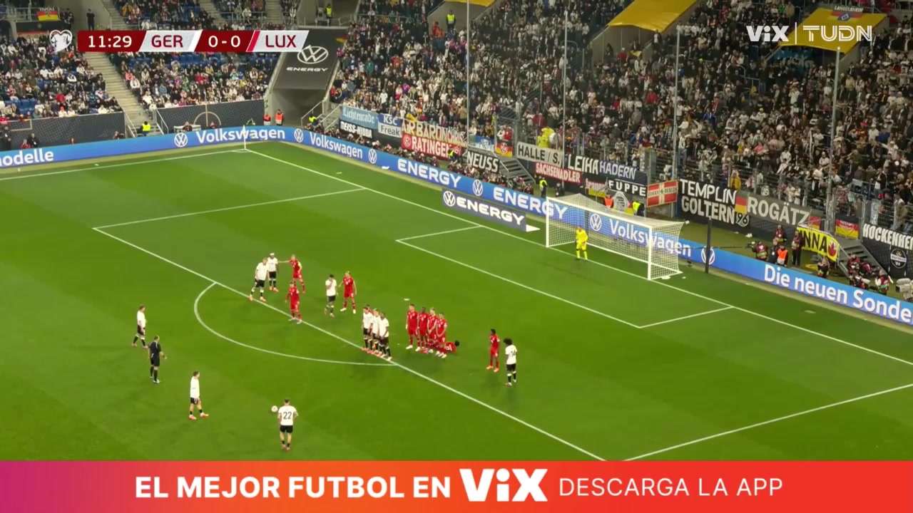 圓月彎刀勞姆任意球直接破門德國1-0領先盧森堡