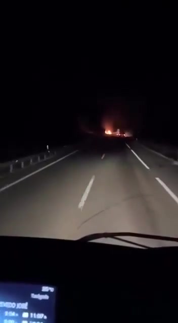 蘭博基尼猛烈起火阿斯報報道目擊者車載拍到若塔車禍現(xiàn)場畫面