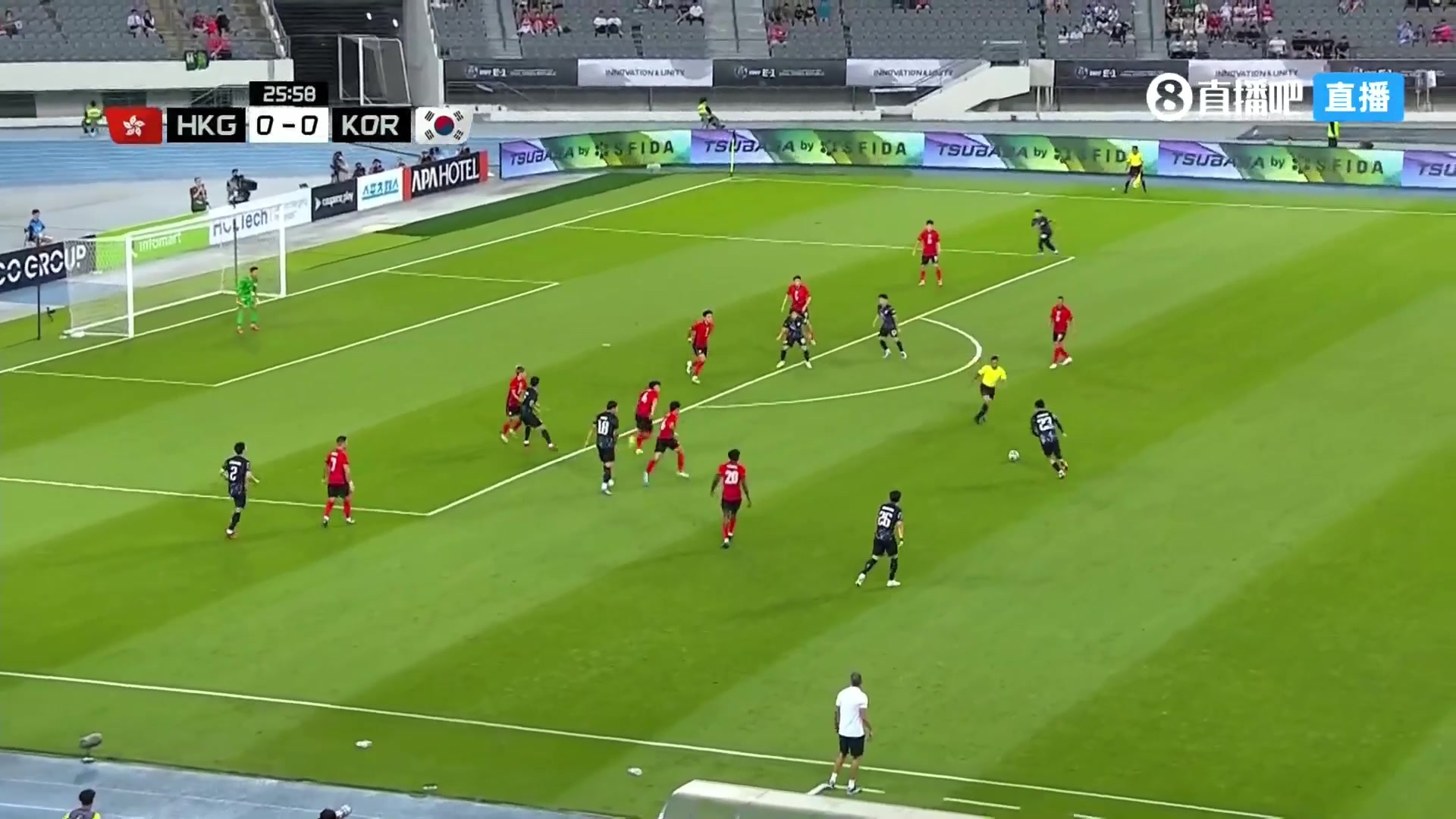 韓國1-0領先中國香港 姜尚潤轉身低射破門