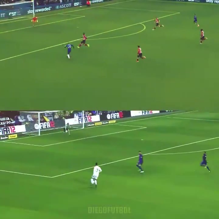 加納喬切爾西處子球神似C羅對(duì)陣巴薩進(jìn)球