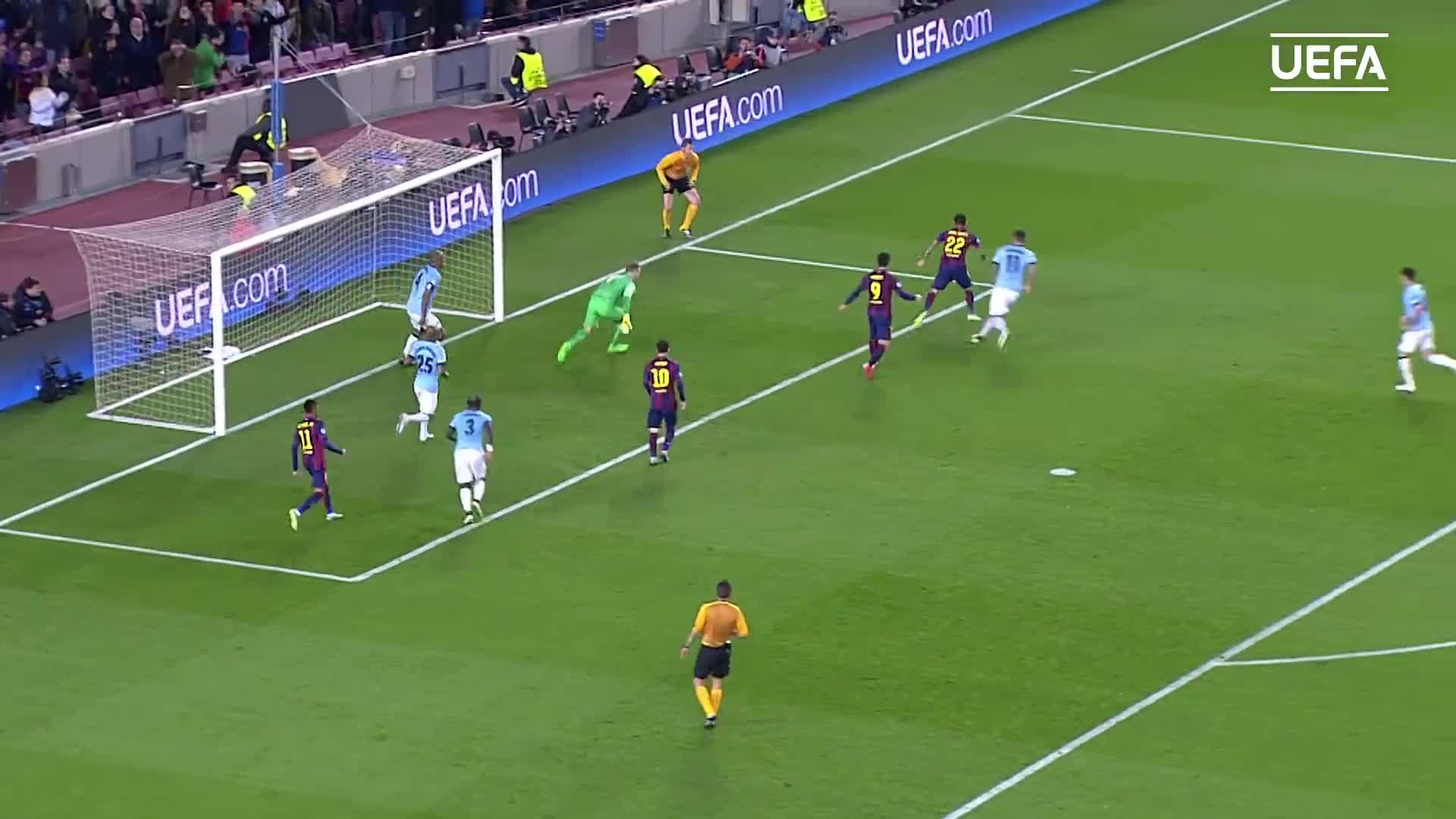 喬哈特只是運(yùn)氣差回顧喬哈特封神之戰(zhàn)高接抵擋MSN的射門