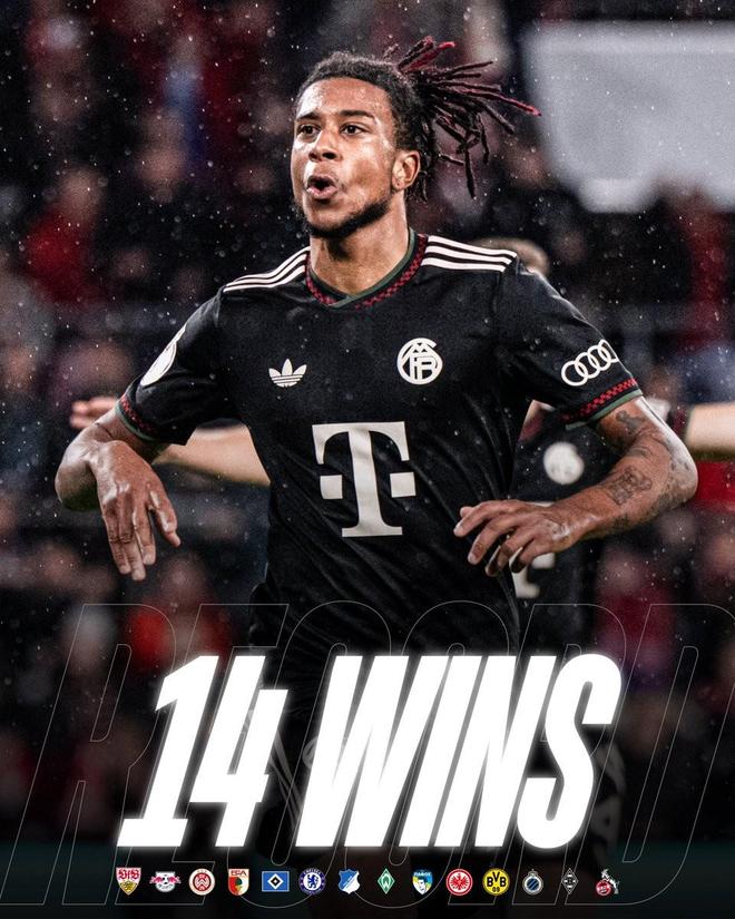 賽季開局14戰(zhàn)全勝創(chuàng)歷史紀(jì)錄，拜仁官方曬海報(bào)慶祝