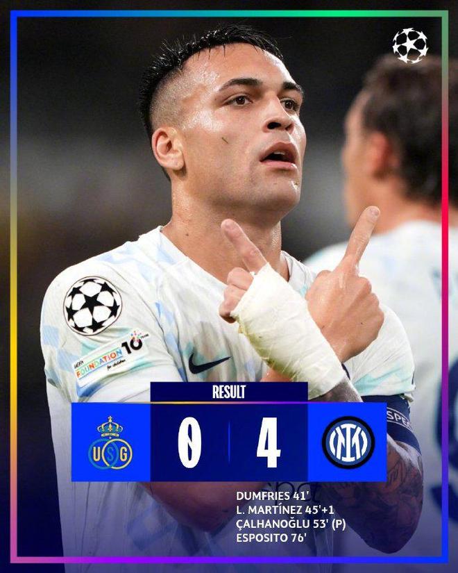 意甲球隊歐冠表現(xiàn)差，國米4球橫掃勁旅揚眉，三隊完成救贖戰(zhàn)?