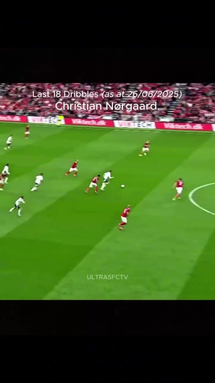 中場悍匪阿森納中場新援諾爾高近18次盤帶合集