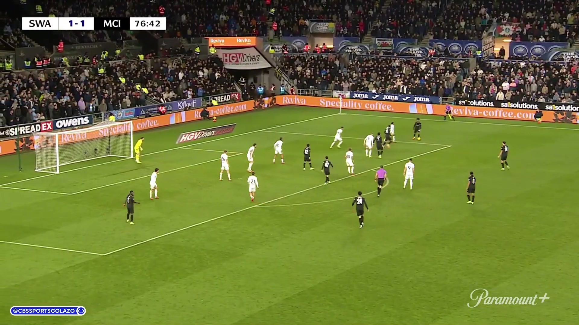 曼城反超謝爾基直塞馬爾穆什晃開防守球員小角度破門