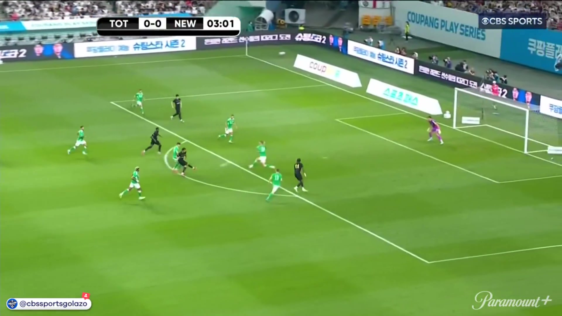 約翰遜第3分鐘破門(mén)做出孫興慜慶祝熱刺1-0領(lǐng)先