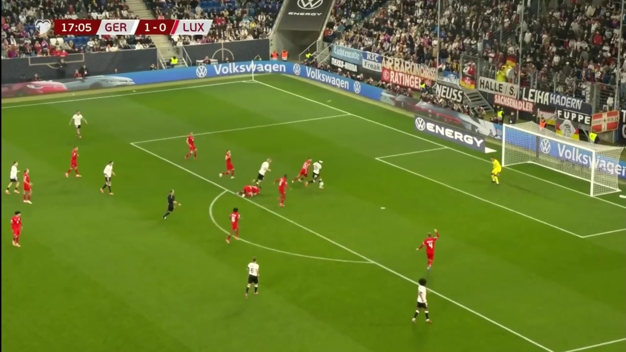 格納布里造紅點套餐基米希主罰穩(wěn)穩(wěn)命中德國2-0領先盧森堡