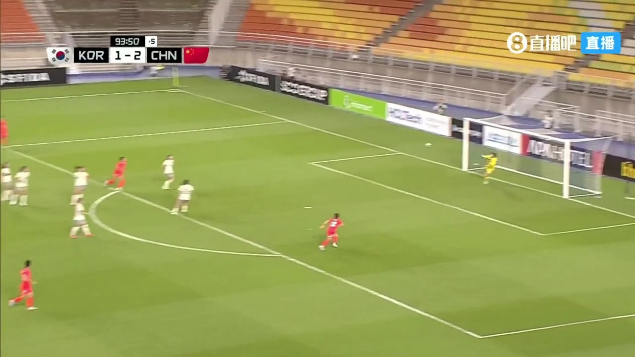 無解世界波韓國女足遠射絕平中國女足2-2韓國女足
