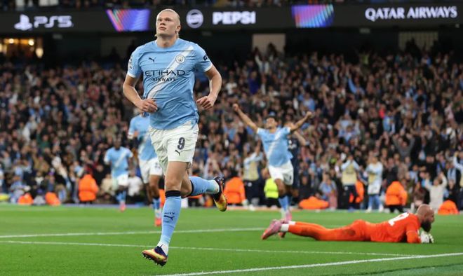 曼城4-1多特！歐冠四輪不敗殺進(jìn)前四 哈蘭德破門創(chuàng)歷史 福登雙響