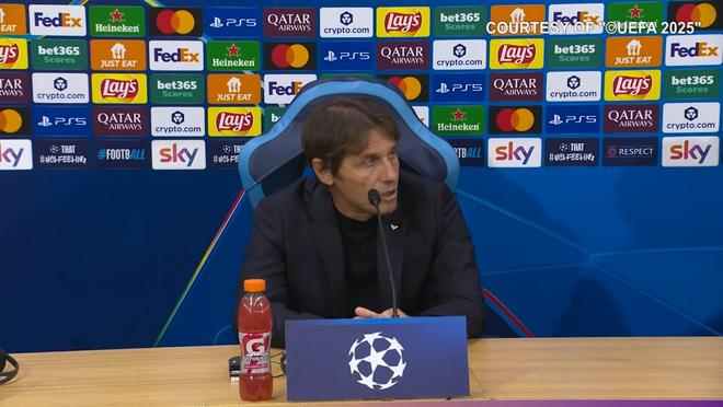 孔蒂：這場(chǎng)比賽球員的表現(xiàn)我無可指責(zé)，法蘭克福的防守確實(shí)好