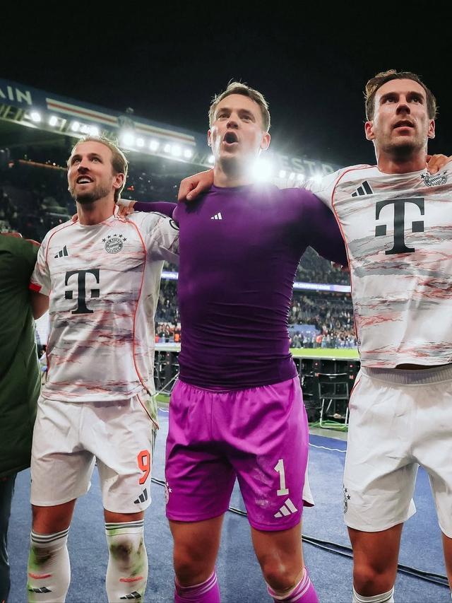 當(dāng)選對(duì)陣巴黎全場最佳，諾伊爾社媒慶祝勝利：團(tuán)隊(duì)