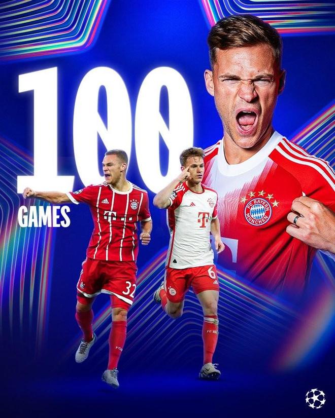 基米希歐冠100場比賽贏下71場，為所有球員最多