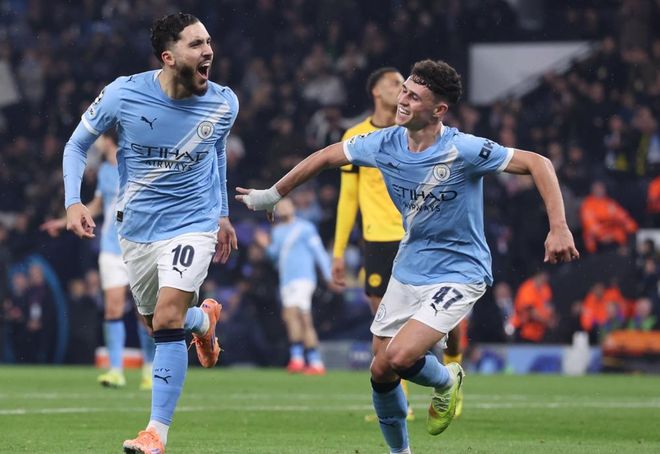 曼城2.6億鋒線(xiàn)組合制造3球，哈蘭德神了：創(chuàng)造歷史新紀(jì)錄