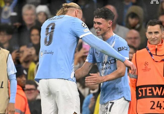 完美戰(zhàn)績(jī)，哈蘭德和福登同場(chǎng)進(jìn)球的歐冠比賽曼城6戰(zhàn)全勝