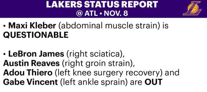 隊(duì)記：裡夫斯腹股溝拉傷，但MRI顯示無明顯損傷&傷情不嚴(yán)重