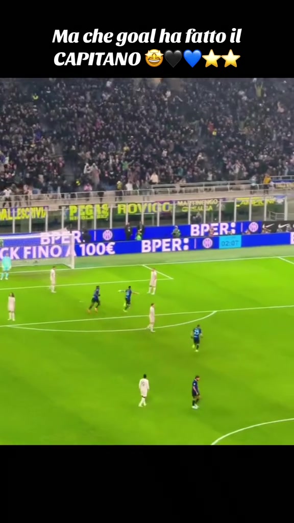 難度低的射門不踢梅阿查實(shí)拍勞塔羅外旋抽射讓門將呆若木雞