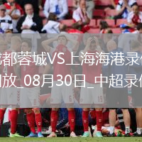 08月30日中超第23輪成都蓉城vs上海海港全場(chǎng)錄像