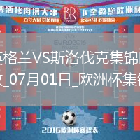 07月01日歐洲杯1/8決賽英格蘭vs斯洛伐克精彩片段