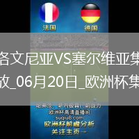 歐洲杯小組賽C組第2輪斯洛文尼亞vs塞爾維亞片段